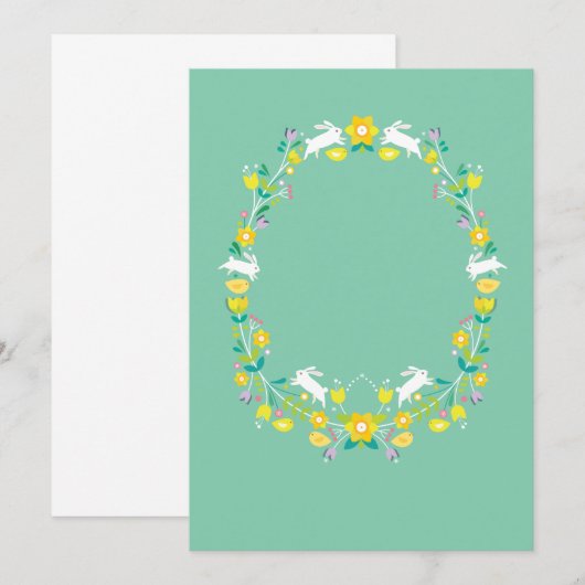 Uitnodiging voor Pasen (Voorkant / Achterkant)