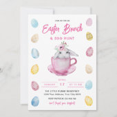 Uitnodiging voor Pasen brunch & eierzoektocht met (Voorkant)