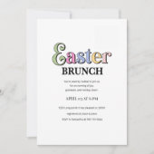 Uitnodiging voor Pasen brunch | Modern Elegante Le (Voorkant)