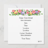 Uitnodiging voor Pasen (Egg Hunt) (Achterkant)