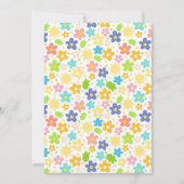 Uitnodiging voor Pasen kuikenfeestje (Achterkant)