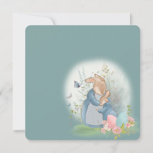 uitnodiging voor Pasen met Peter Rabbit (Achterkant)