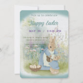 uitnodiging voor Pasen met Peter Rabbit (Voorkant)