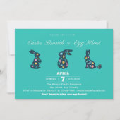Uitnodiging voor Pasenfeest Pasen Brunch & Eierenj (Voorkant)