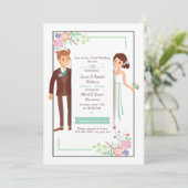 Uitnodiging voor Pasgetrouwden Brunch (Staand voorkant)