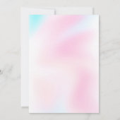 Uitnodiging voor Pastel Regenboog (Achterkant)