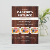 Uitnodiging voor Pastor Fire & Fellowship Potluck (Staand voorkant)