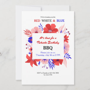 Uitnodiging voor patriottische BBQ-partij