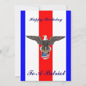 Uitnodiging voor patriottische feestdag (Voorkant)