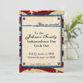 Uitnodiging voor patriottische partijen (Staand voorkant)