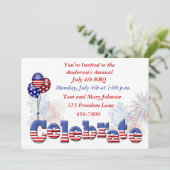 Uitnodiging voor patriottische partijen (Staand voorkant)