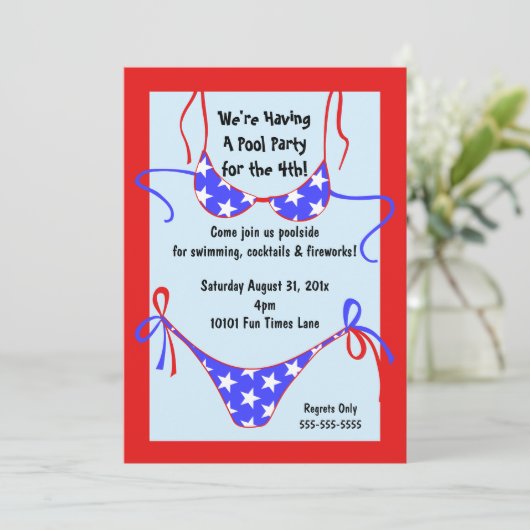 Uitnodiging voor patriottische software (Staand voorkant)