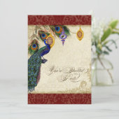 Uitnodiging voor Pauw & Veer formeel feestje (Staand voorkant)