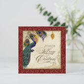 Uitnodiging voor Pauw & Veer Kerstfeest Borrel Din (Staand voorkant)