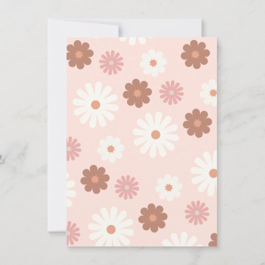 Uitnodiging voor Peace Love & Party Hippie Party (Achterkant)