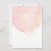 Uitnodiging voor Peach Baby shower Brunch (Achterkant)