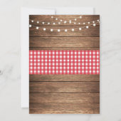 Uitnodiging voor pensioen Gepensioneerd Party BBQ  (Achterkant)