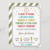 Uitnodiging voor pensioen van leraar (Voorkant / Achterkant)