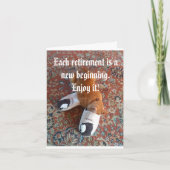 Uitnodiging voor Pensioenfeest Ginger Cat Sleeping (Voorkant)