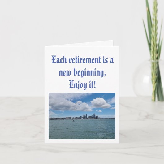 Uitnodiging voor Pensioenfeest Nieuw-Zeeland (Voorkant)