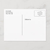 Uitnodiging voor pensioenfeest op Aqua Pattern Briefkaart (Achterkant)