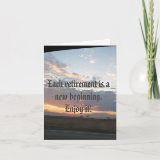 Uitnodiging voor pensioenpartij (Voorkant)