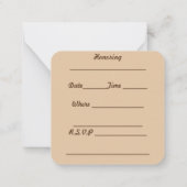 Uitnodiging voor pensionering (Achterkant)