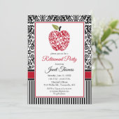 Uitnodiging voor pensionering van leerkrachten (Staand voorkant)