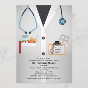 Uitnodiging voor pensionering van medisch personee