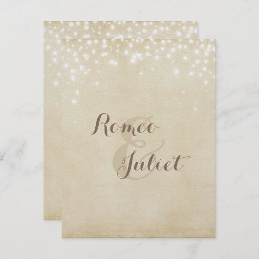 Uitnodiging voor perkamentvonk (Voorkant / Achterkant)