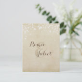 Uitnodiging voor perkamentvonk (Staand voorkant)