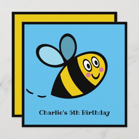 Uitnodiging voor persoonlijk gebruik van Bumblebee (Voorkant / Achterkant)