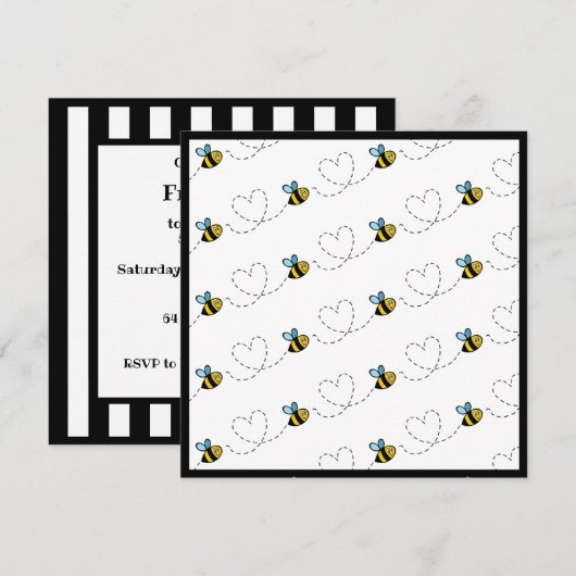 Uitnodiging voor persoonlijk gebruik van Bumblebee (Voorkant / Achterkant)