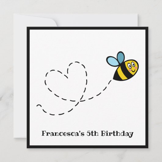 Uitnodiging voor persoonlijk gebruik van Bumblebee (Voorkant)