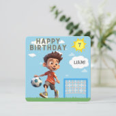 Uitnodiging voor persoonlijk gebruik van voetbalwe (Staand voorkant)