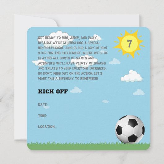 Uitnodiging voor persoonlijk gebruik van voetbalwe (Achterkant)