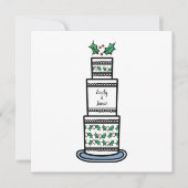 Uitnodiging voor persoonlijk kersthuwelijk (Voorkant)