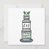 Uitnodiging voor persoonlijk kersthuwelijk (Voorkant)