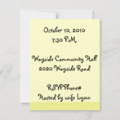 Uitnodiging voor persoonlijke cupcake Birthday (Achterkant)