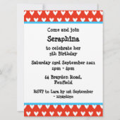 Uitnodiging voor persoonlijke feestdagen en Baby (Achterkant)