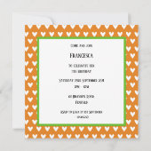 Uitnodiging voor persoonlijke feestdagen en Baby (Achterkant)