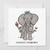 Uitnodiging voor persoonlijke feestdagen en Baby (Voorkant)