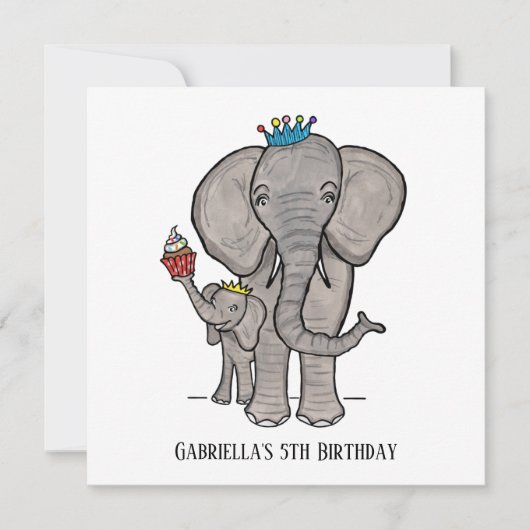 Uitnodiging voor persoonlijke feestdagen en Baby (Voorkant)