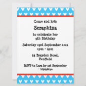 Uitnodiging voor persoonlijke feestdagen en Baby (Achterkant)