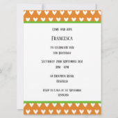 Uitnodiging voor persoonlijke feestdagen en Baby (Achterkant)