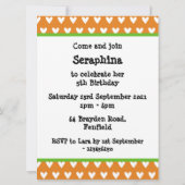 Uitnodiging voor persoonlijke feestdagen en Baby (Achterkant)