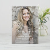 Uitnodiging voor persoonlijke foto-Bridal (Staand voorkant)