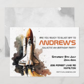 Uitnodiging voor persoonlijke kinderen op zaterdag (Voorkant / Achterkant)