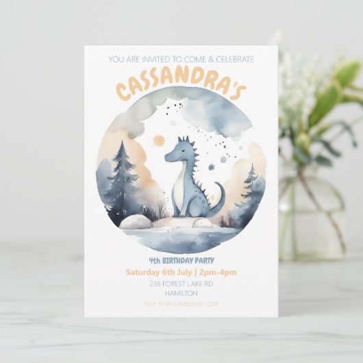 Uitnodiging voor persoonlijke kinderen op zaterdag (Staand voorkant)