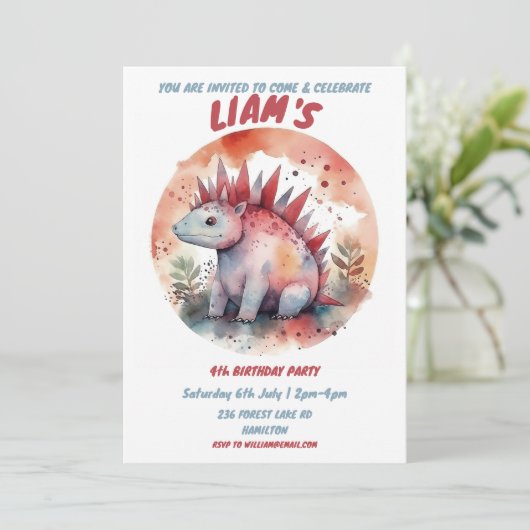 Uitnodiging voor persoonlijke kinderen op zaterdag (Staand voorkant)